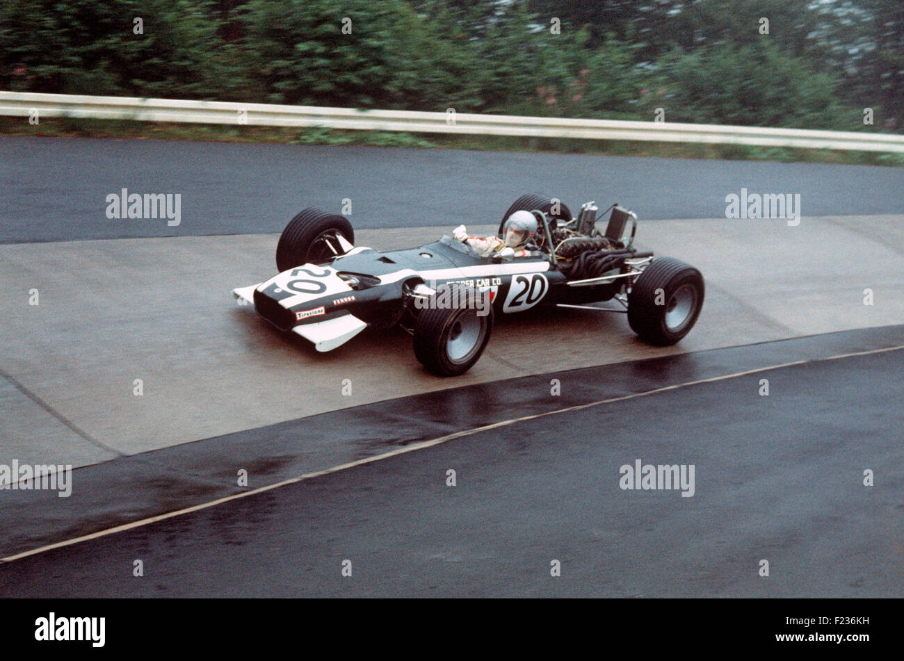Vic Elford Cooper BRM T86B 4 Agosto 1968 GP di Germania, Nurburgring Foto Stock