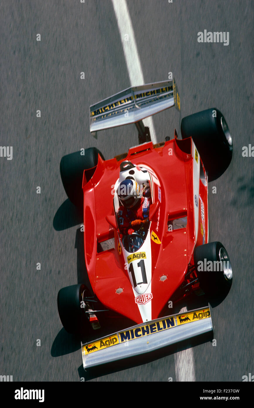 Carlos Reutemann su Ferrari 312T3 GP di Monaco, 7 maggio 1978 Foto Stock