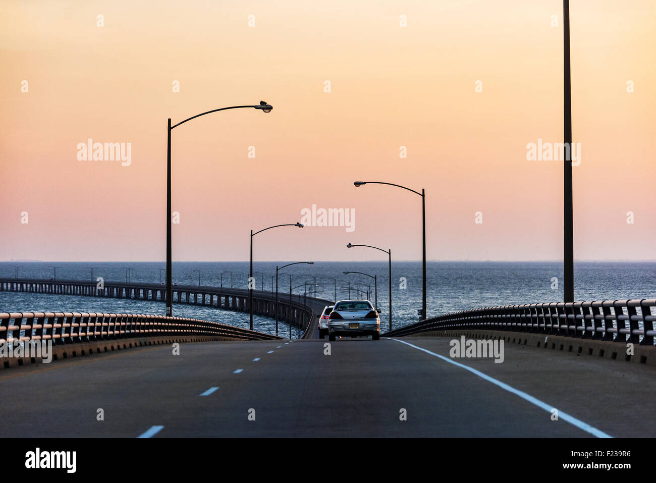 La Chesapeake Bay Bridge, Virginia, Stati Uniti d'America, STATI UNITI D'AMERICA Foto Stock
