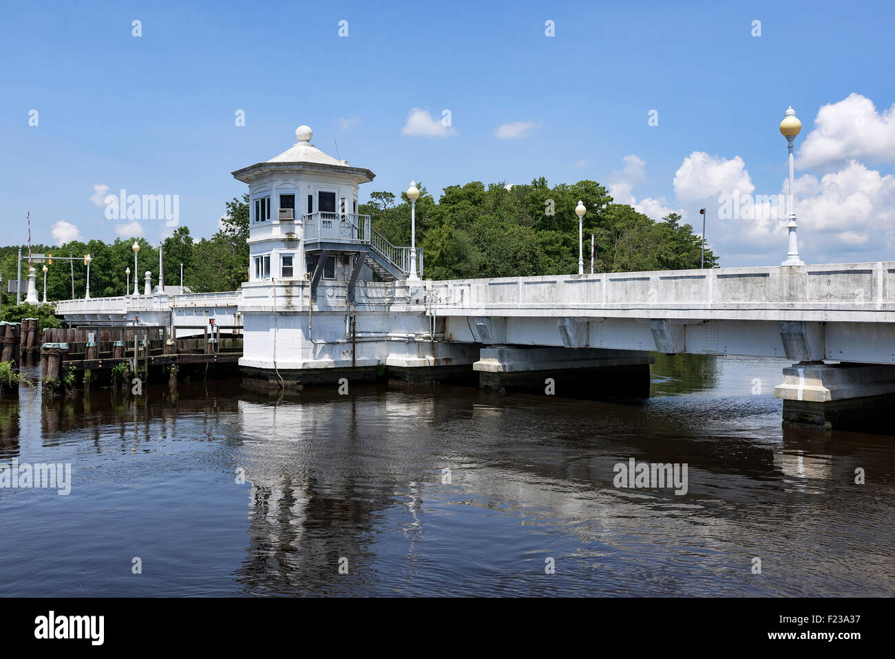 Pocomoke River Bridge, Pocomoke City, Maryland, Stati Uniti d'America Foto Stock