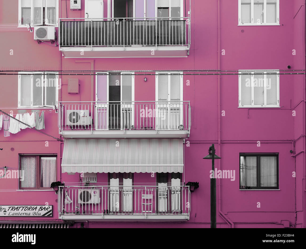 Appartamento Viola blocco Chioggia Laguna di Venezia Veneto Italia Europa Foto Stock