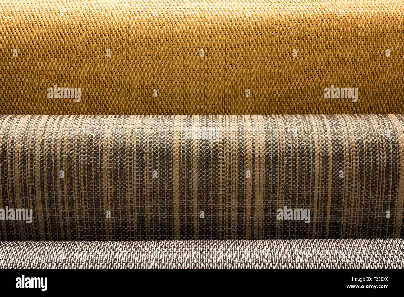 Rotoli di linoleum Foto Stock