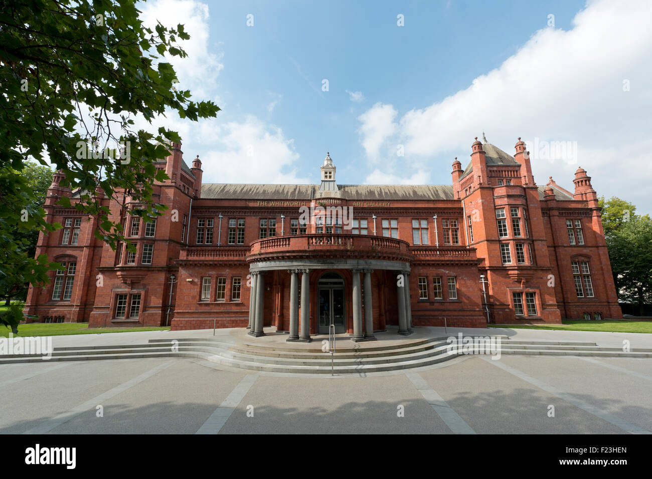 Il recentemente rinnovato Whitworth Art Gallery si trova sulla strada di Oxford campus dell Università di Manchester. Foto Stock