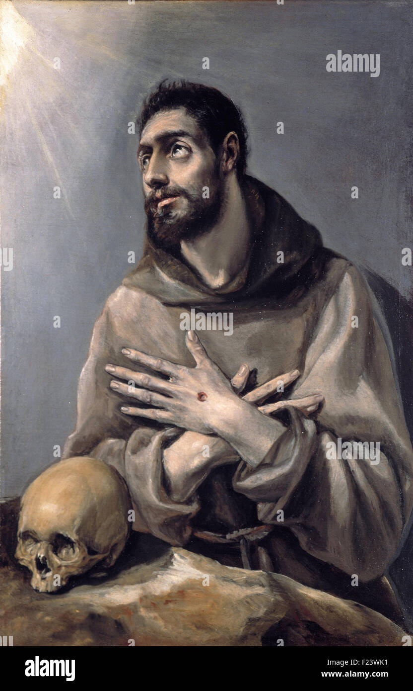 El Greco - San Francesco in estasi Foto Stock
