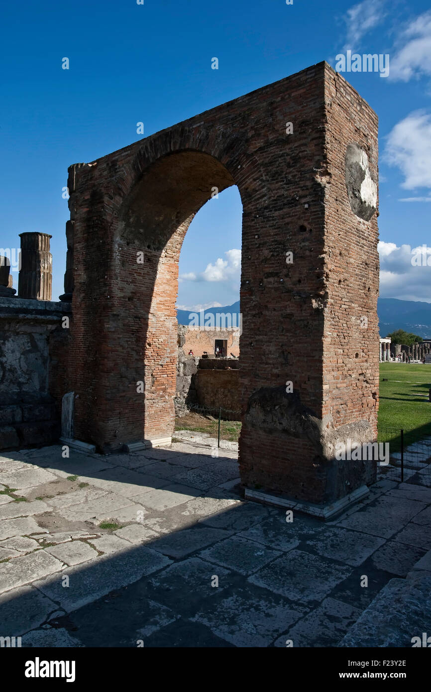 Le rovine di Pompei, Napoli Italia Foto Stock