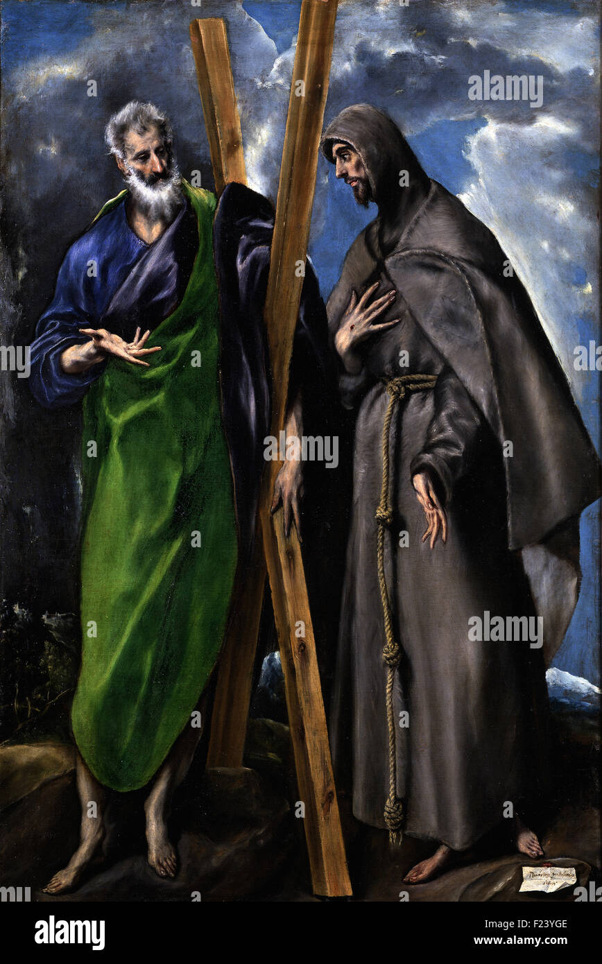 El Greco - Saint Andrew e San Francesco Foto Stock