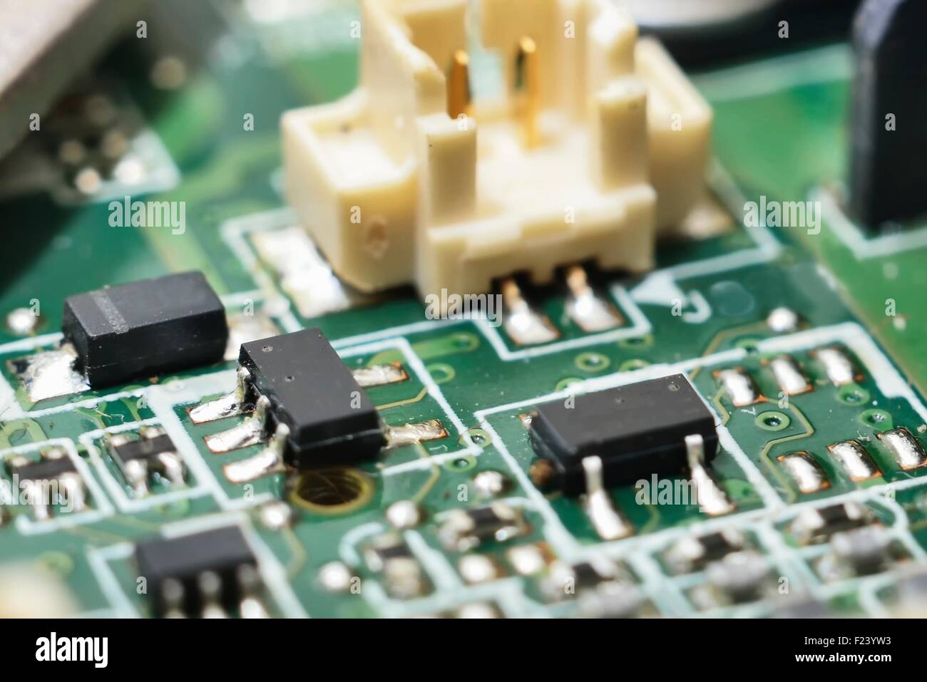 La fabbricazione di scheda a circuito stampato (PCB) Foto Stock