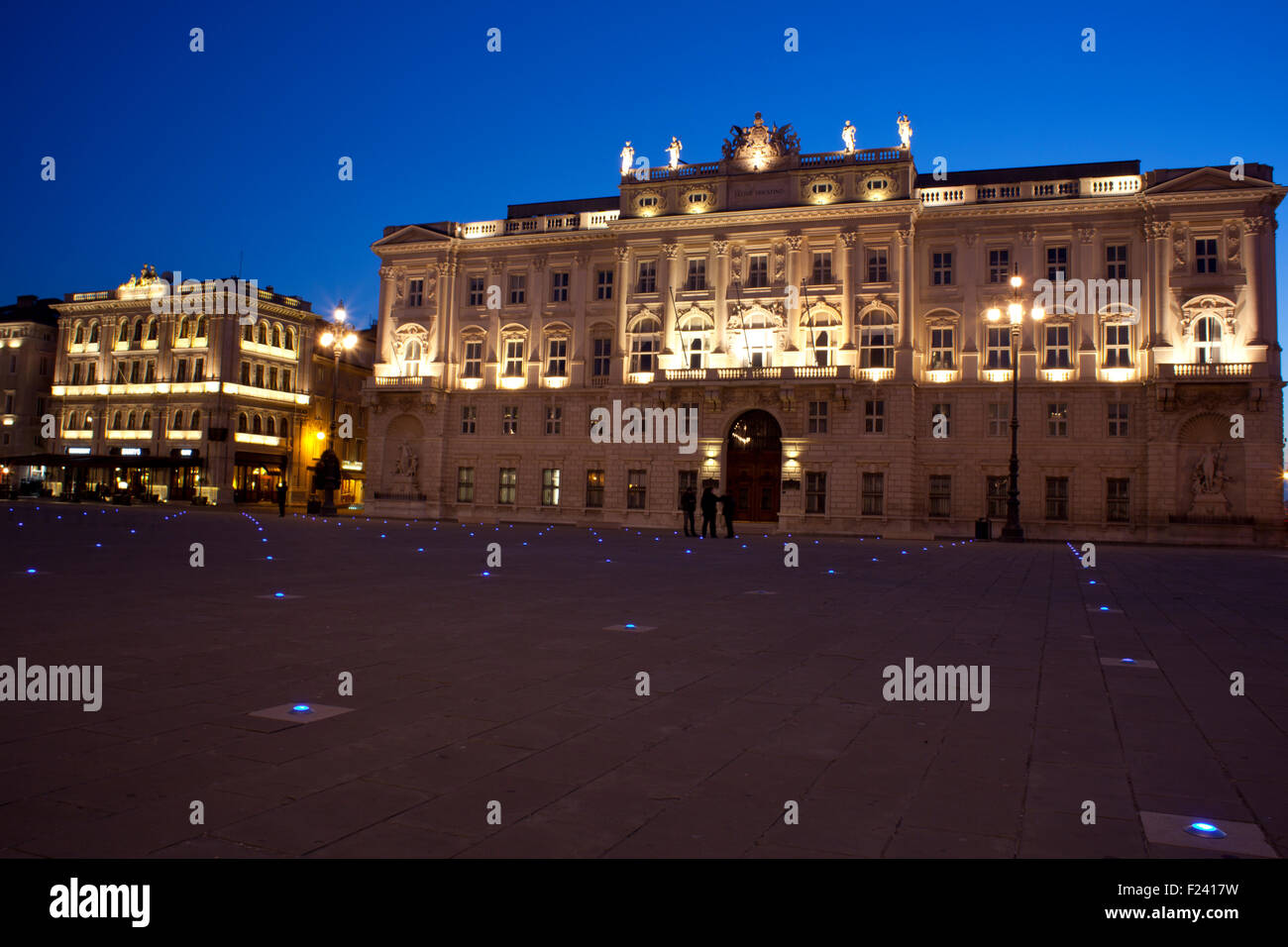 Famoso edificio a Trieste, Italia Foto Stock