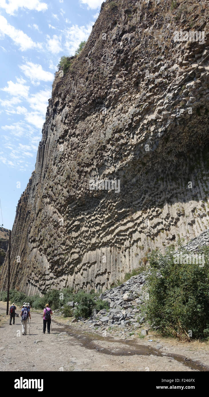 Garni gorge, Armenia, Caucaso e Asia centrale Foto Stock