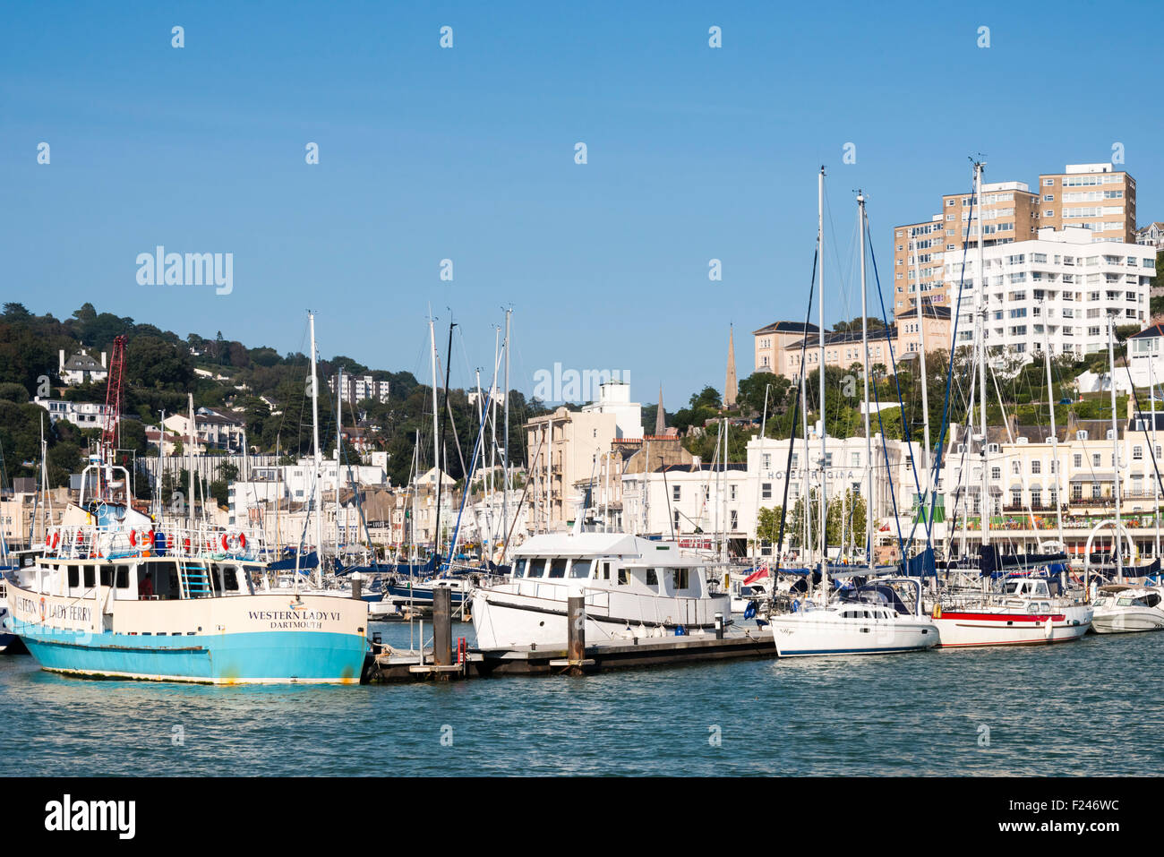 Porto di Torquay, Devon, Regno Unito. Foto Stock