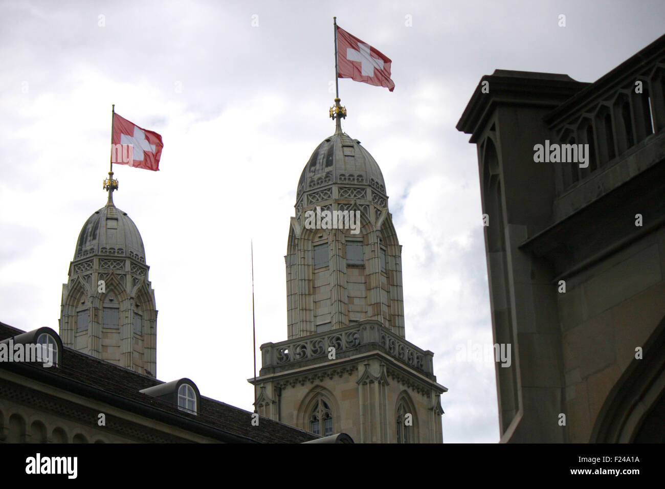 , Grossmuenster Zuerich, Schweiz. Foto Stock