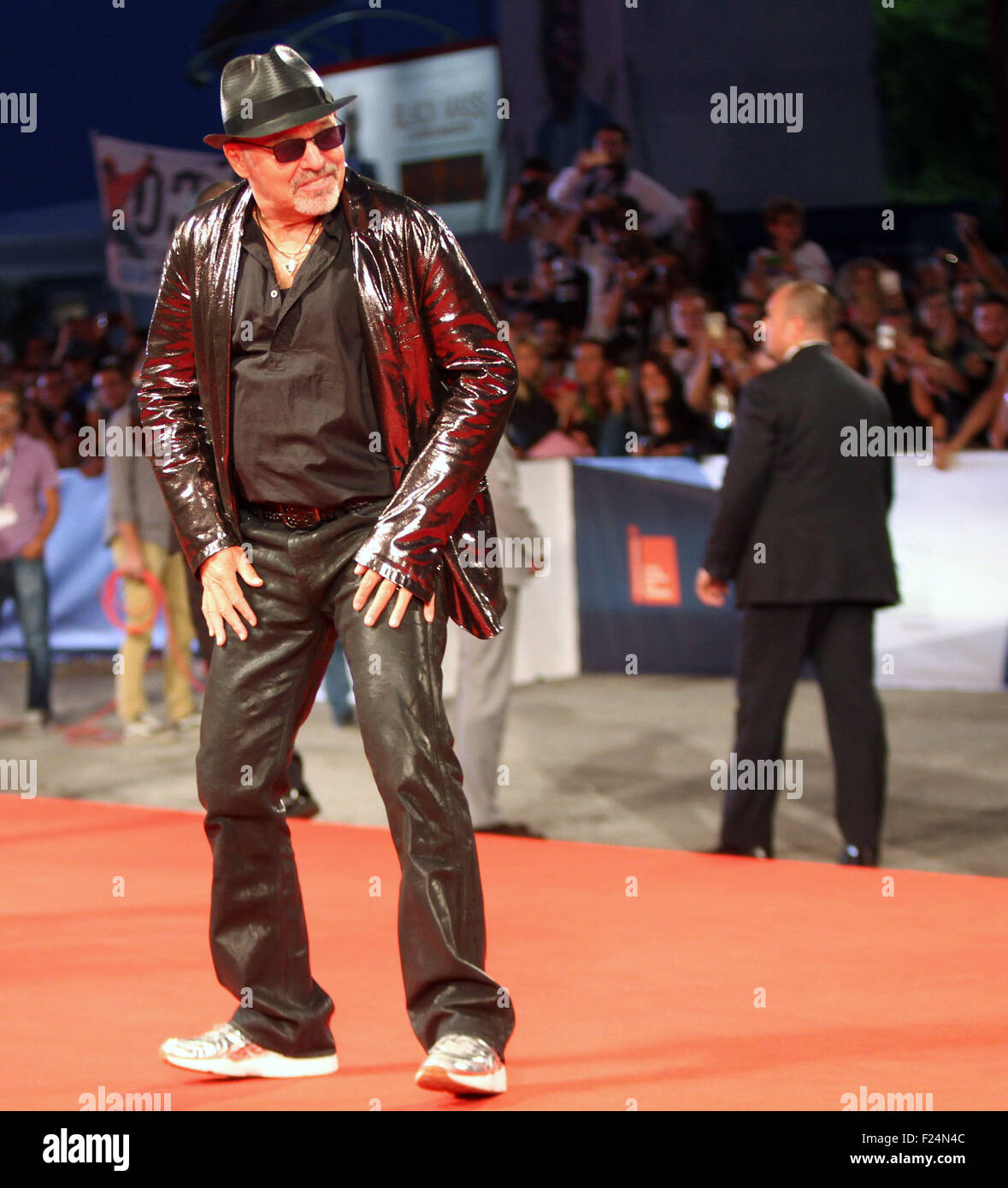Venezia, Italia. 11 Settembre, 2015. Cantante Italiano Vasco Rossi sul tappeto rosso durante la 72a Mostra del Cinema di Venezia il 11 settembre, 2015 a Venezia Credit: Andrea Spinelli/Alamy Live News Foto Stock