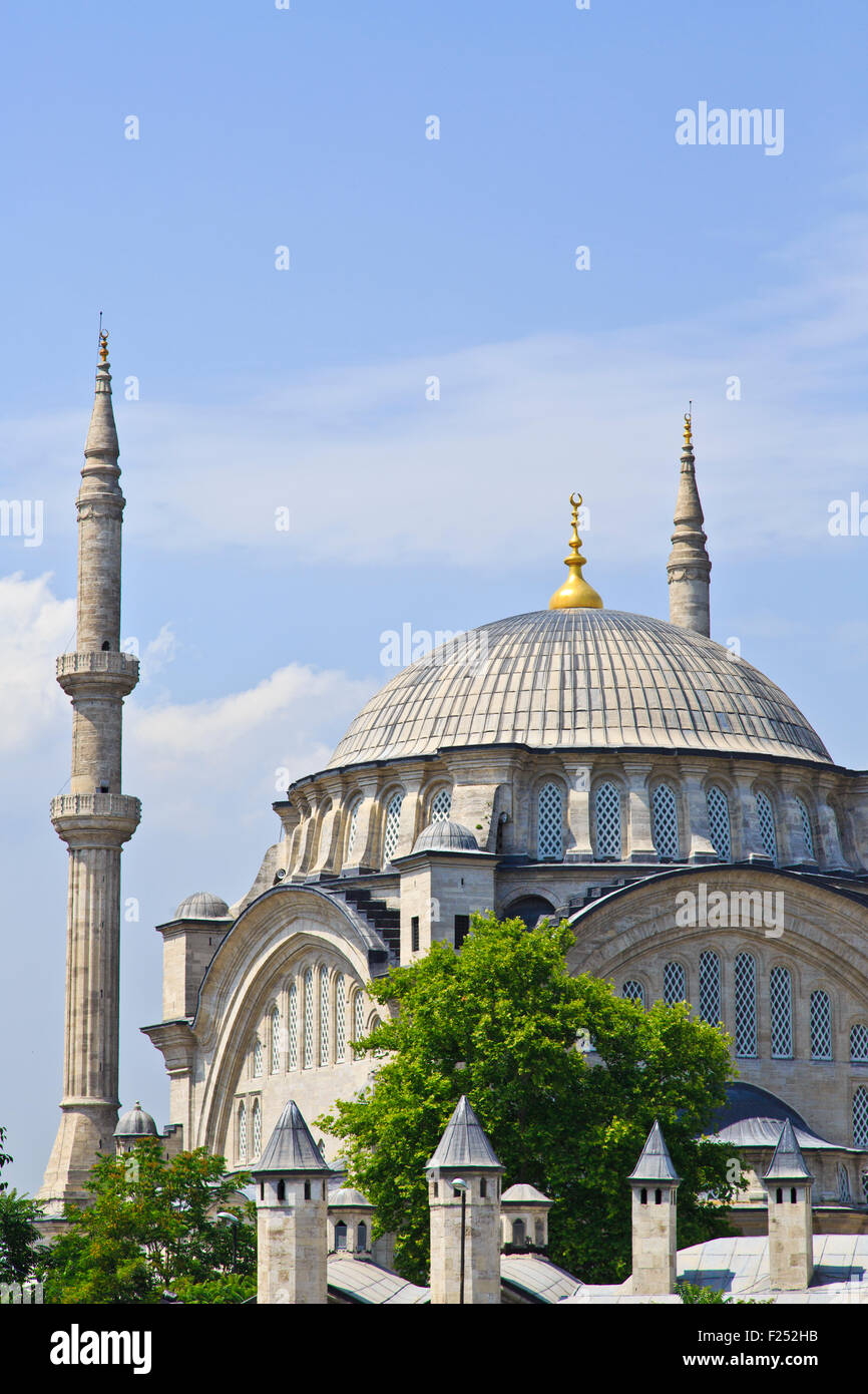 Architettura islamica delle moschee di Istanbul , Turchia Foto Stock