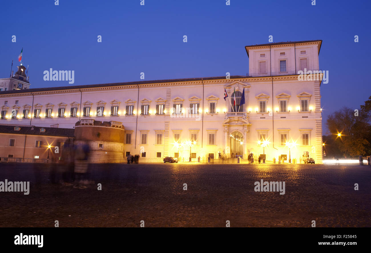 Palazzo del Quirinale, residenza ufficiale dei Presidenti della Repubblica italiana, Roma Foto Stock