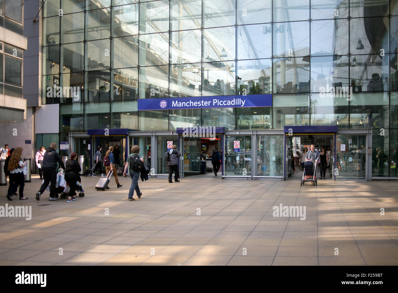 Stazione dei treni di Manchester Piccadilly,UK. Foto Stock