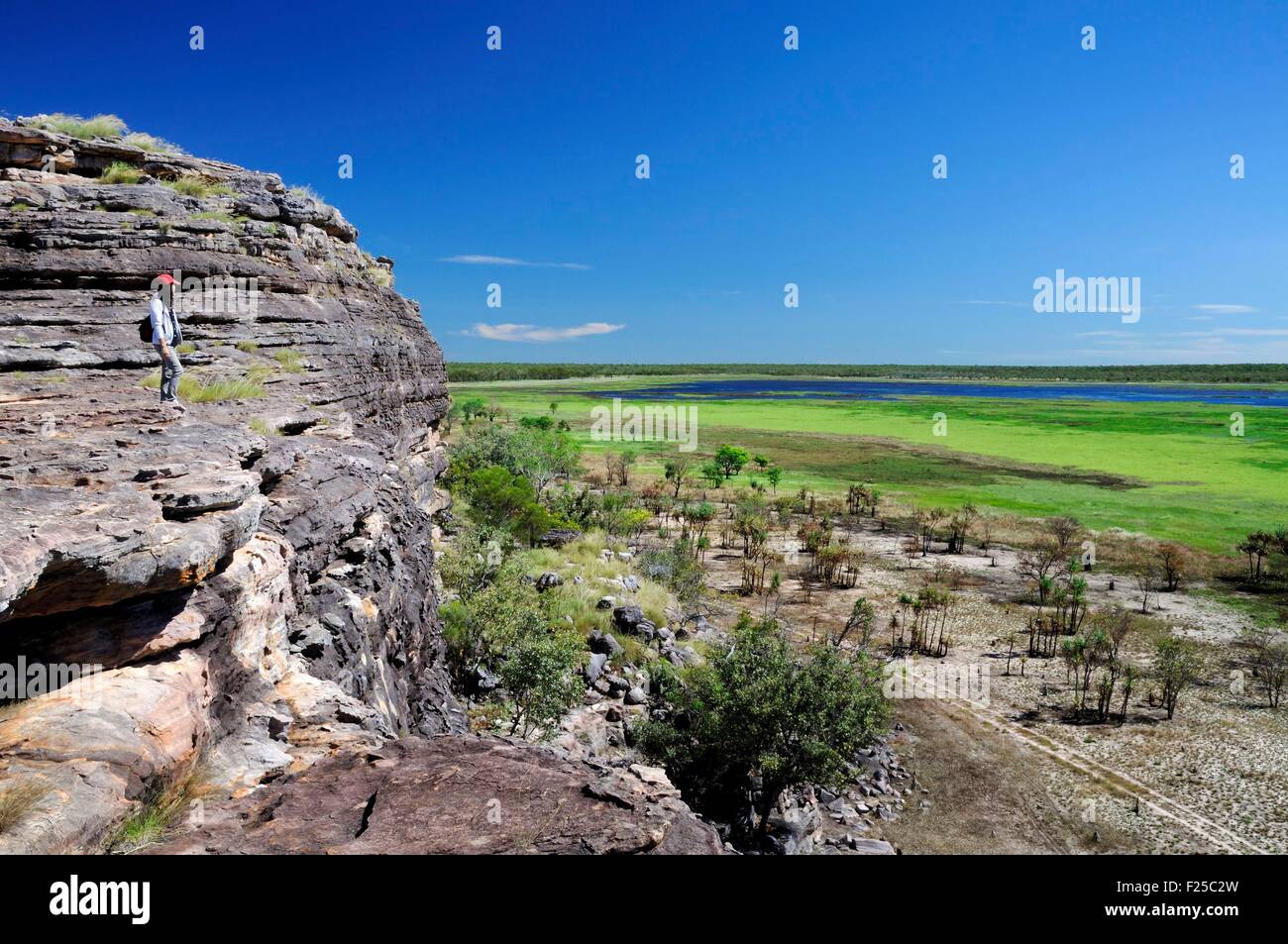 Australia, Territorio del Nord, il Parco Nazionale Kakadu elencato come patrimonio mondiale dall UNESCO, Ubirr Rock (sig. Dawa OK) Foto Stock