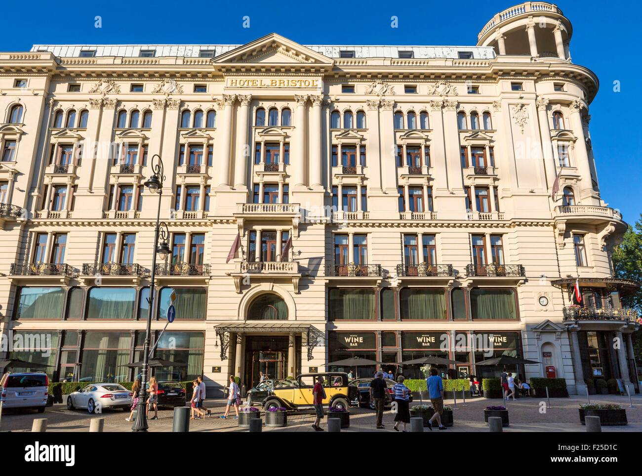 La Polonia, regione Mazovia, Varsavia, il centro storico di Hotel Bristol Foto Stock