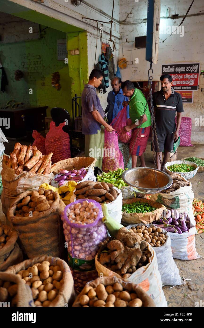 Sri Lanka, provincia occidentale, Distretto di Colombo, Colombo, Manning mercato di frutta e verdura in Pettah district Foto Stock