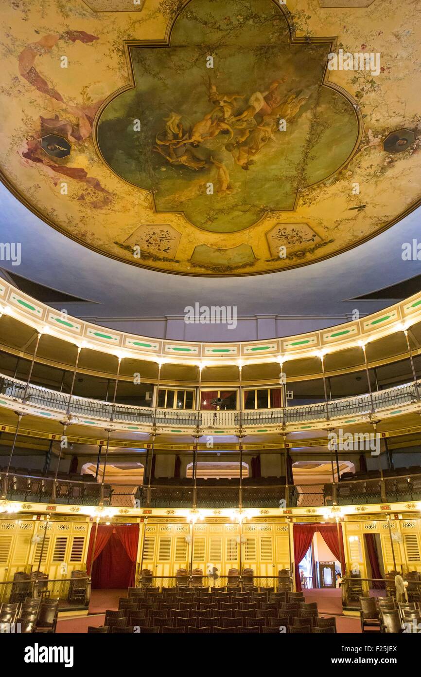 Cuba, Cienfuegos province, Cuenfuegos, centro storico elencati come patrimonio mondiale dall' UNESCO, Tomas Terry Theater in Parque Jose Marti Foto Stock