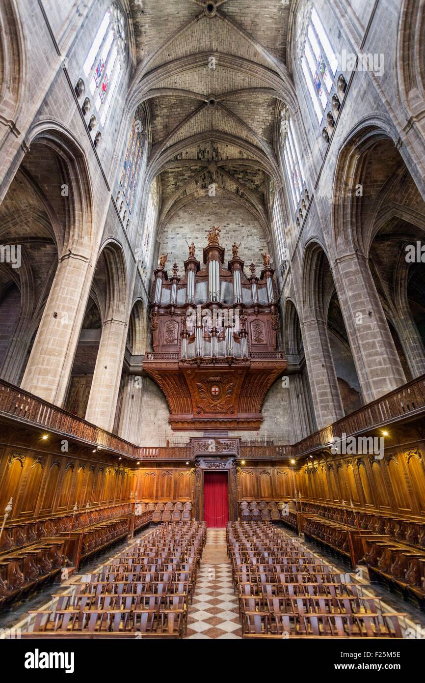 Francia, Aude, Narbonne, Saint Just et Saint Pasteur cattedrale Foto Stock