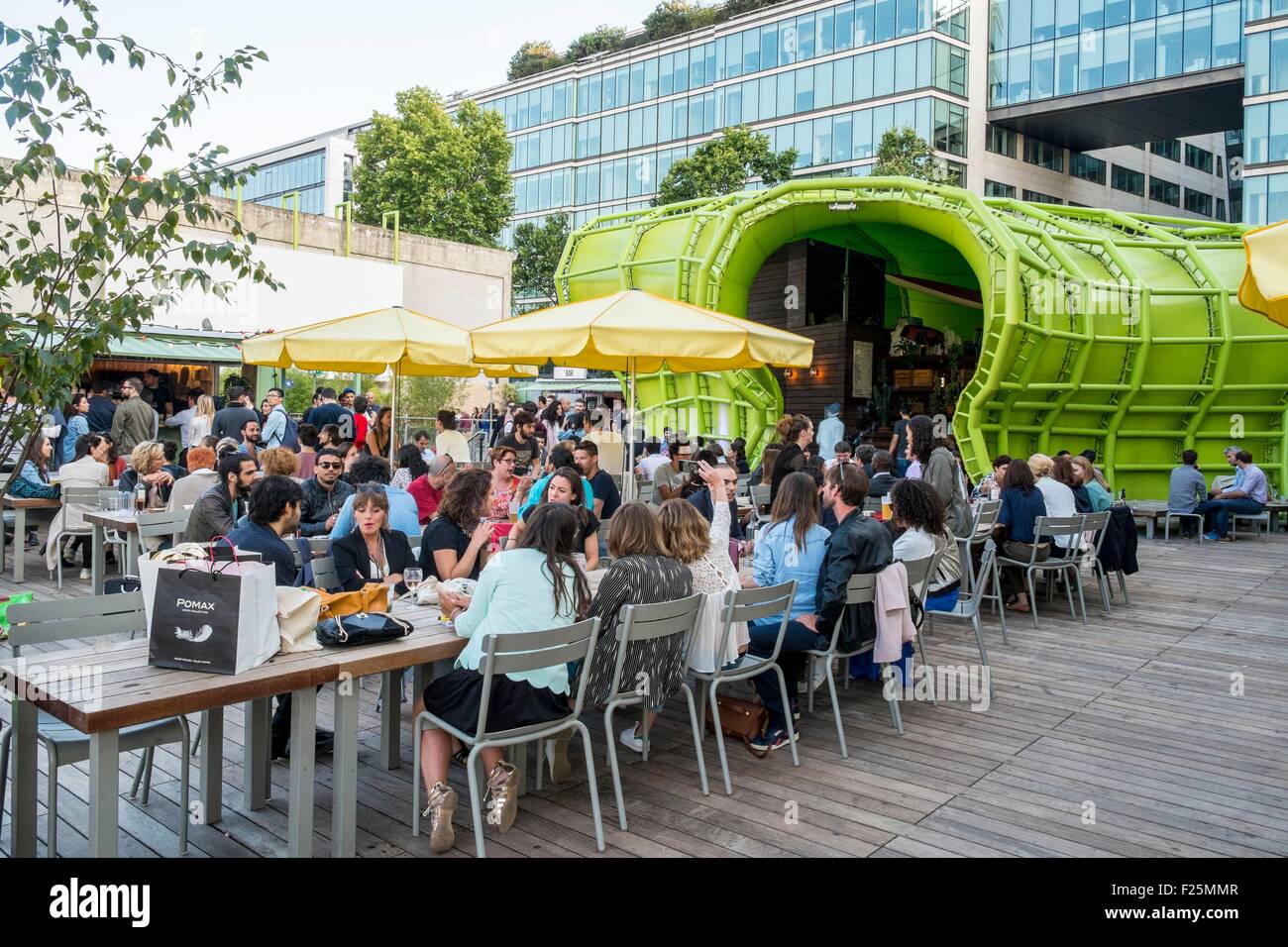 Francia, Parigi, Quai d'Austerlitz, Wanderlust bar Foto Stock