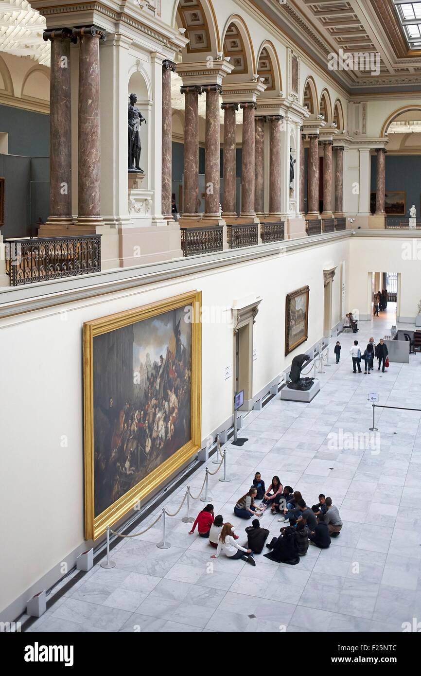 Il Belgio, Bruxelles, il Museo Reale di Belle Arti, il Museo di Arte Antica (Vecchi Maestri museo) Hall Foto stock - Alamy