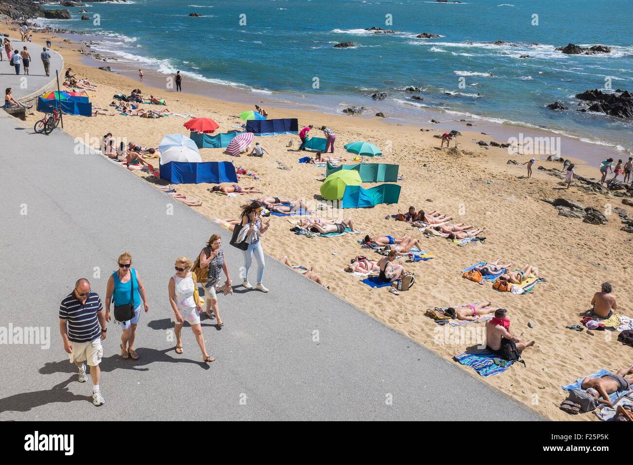 Il Portogallo, regione nord, Porto, Foz do Douro lungomare Foto Stock