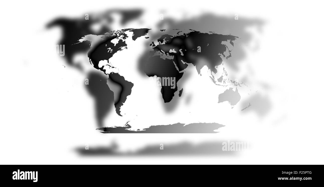 Symbolbild: Weltkarte/ immagine simbolica: mappa del mondo. Foto Stock