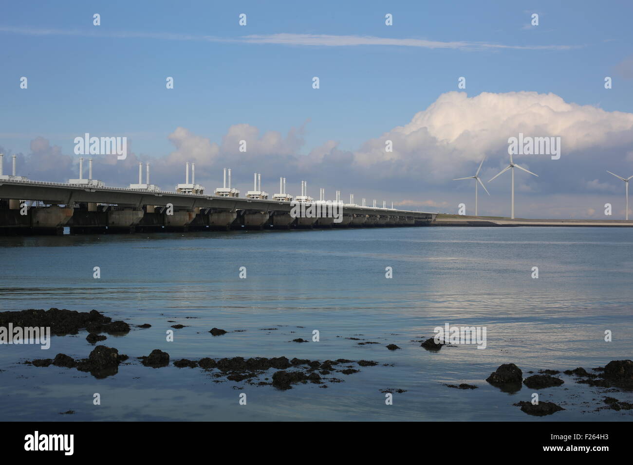 Delta lavora in Olanda, Paesi Bassi Foto Stock