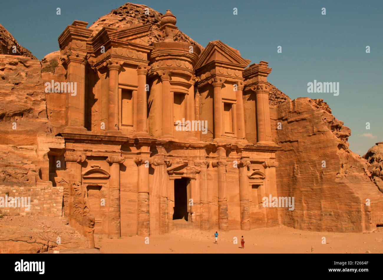 Il monastero di Petra, Giordania Foto Stock