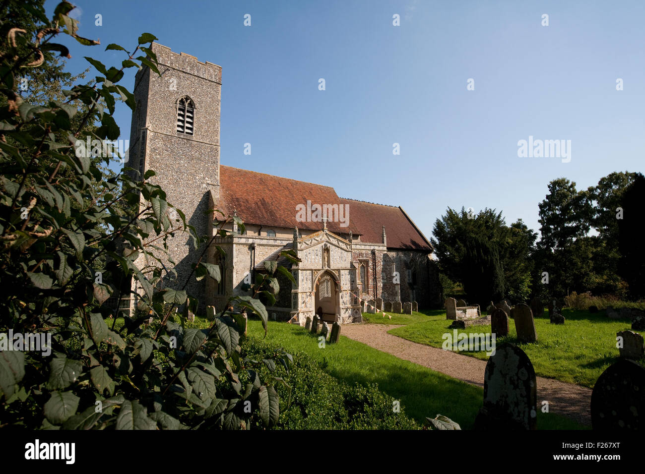 Chiesa Huntingfield Suffolk Foto Stock