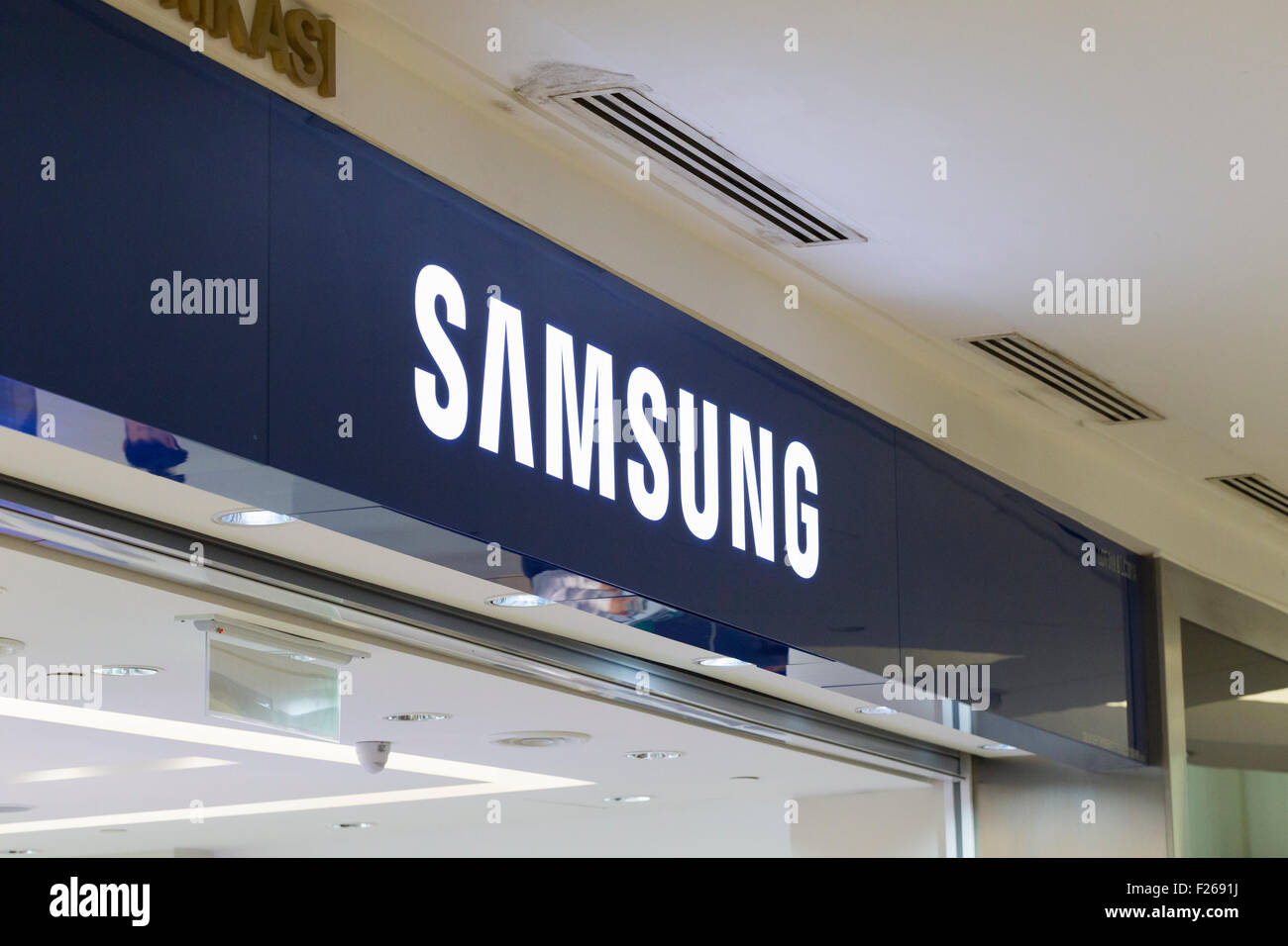 Samsung logo Foto Stock