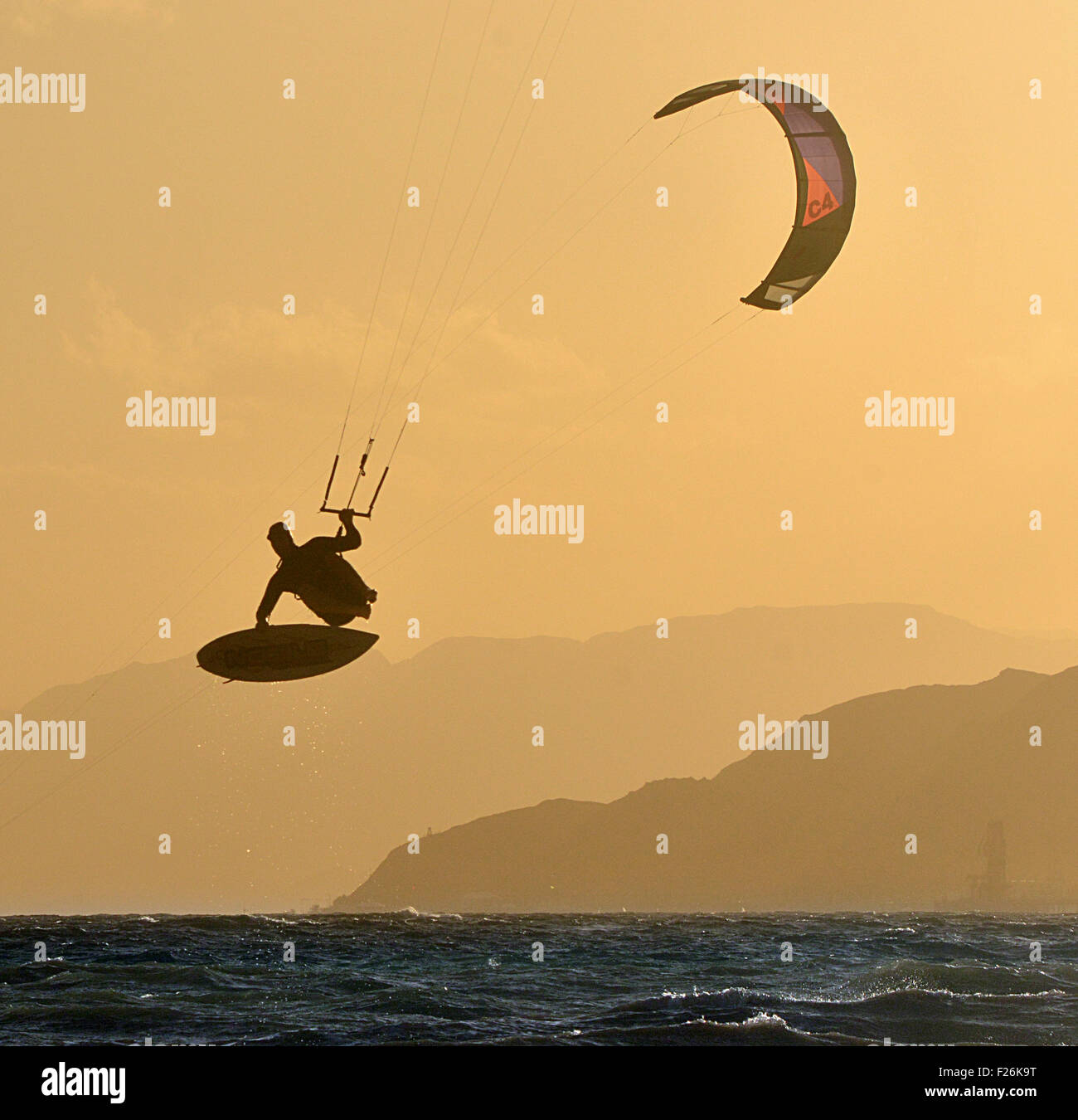 Il Kite surf Foto Stock