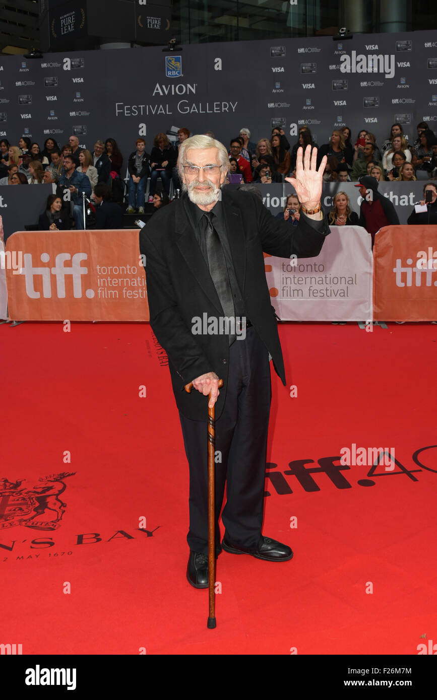 Toronto, Ontario, Canada. Xii Sep, 2015. Attore Martin Landau assiste il 'Ricordati di' premiere durante il Toronto International Film Festival al Roy Thomson Hall il 12 settembre 2015 a Toronto in Canada © Igor Vidyashev/ZUMA filo/Alamy Live News Foto Stock