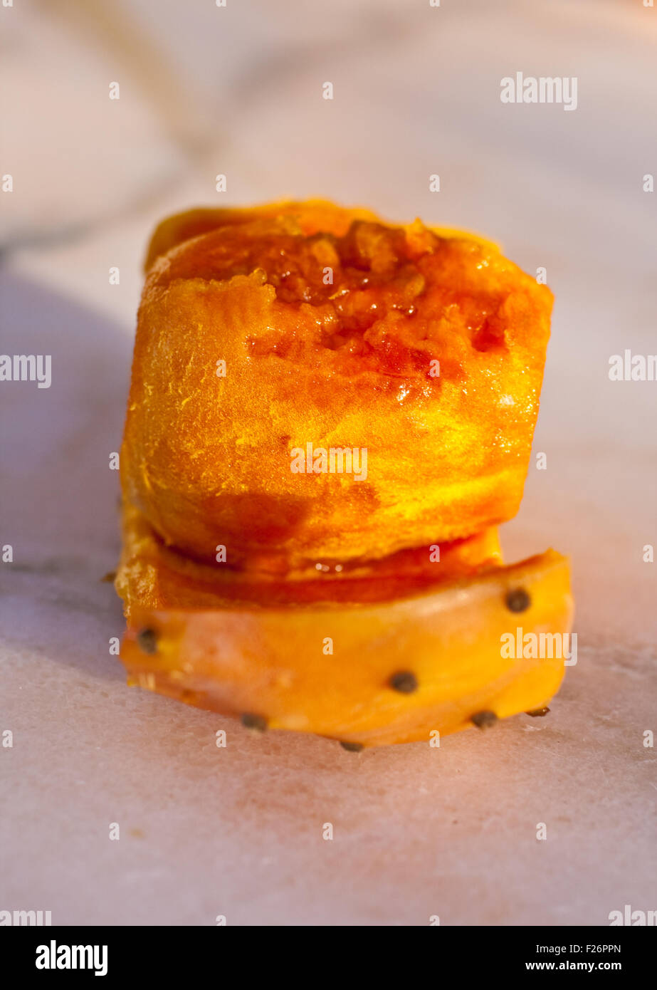 Siciliano fresco pelato ficodindia Foto Stock