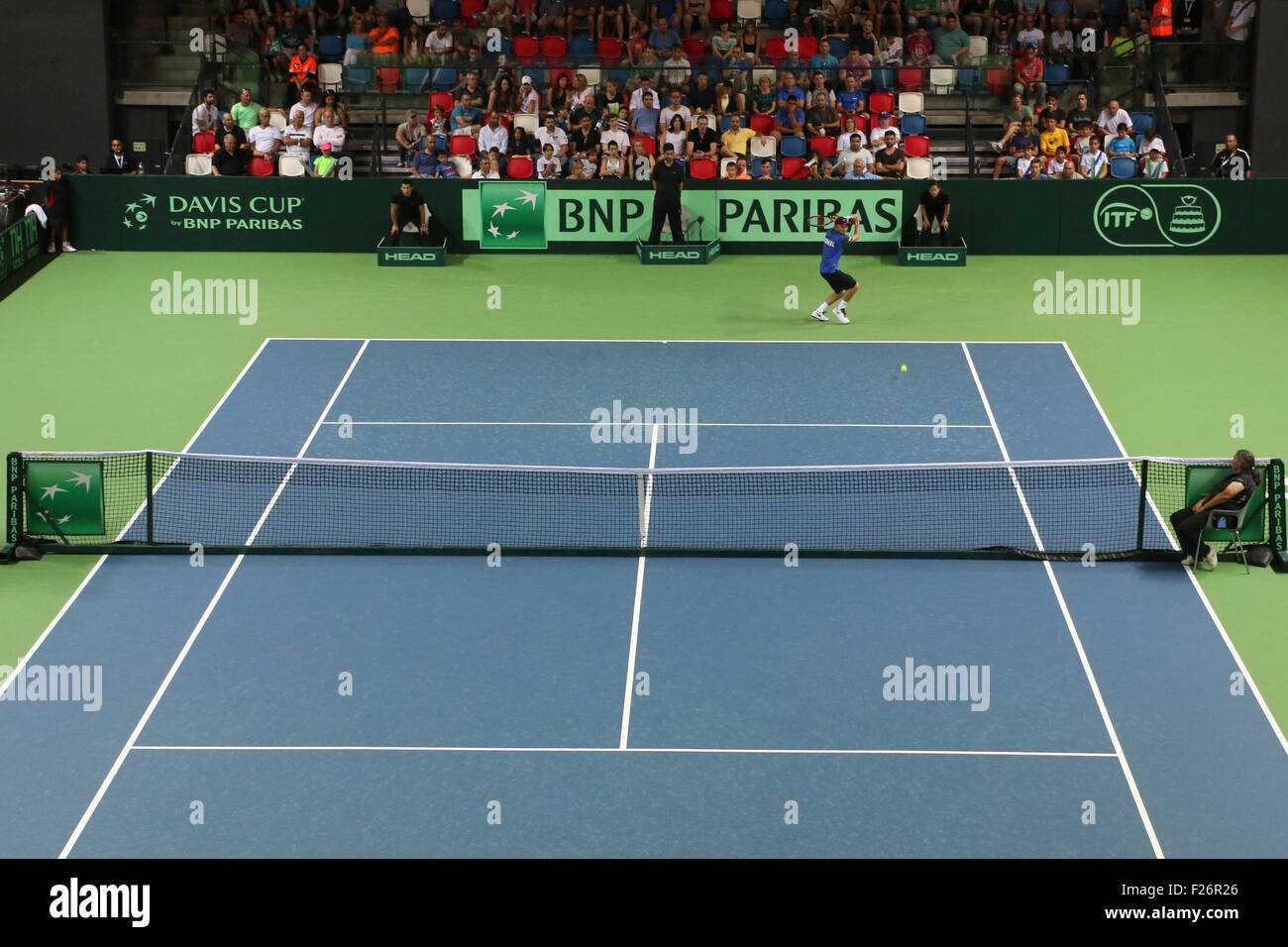 La Coppa Davis (Tennis world cup) Israele Vs Slovenia Foto Stock