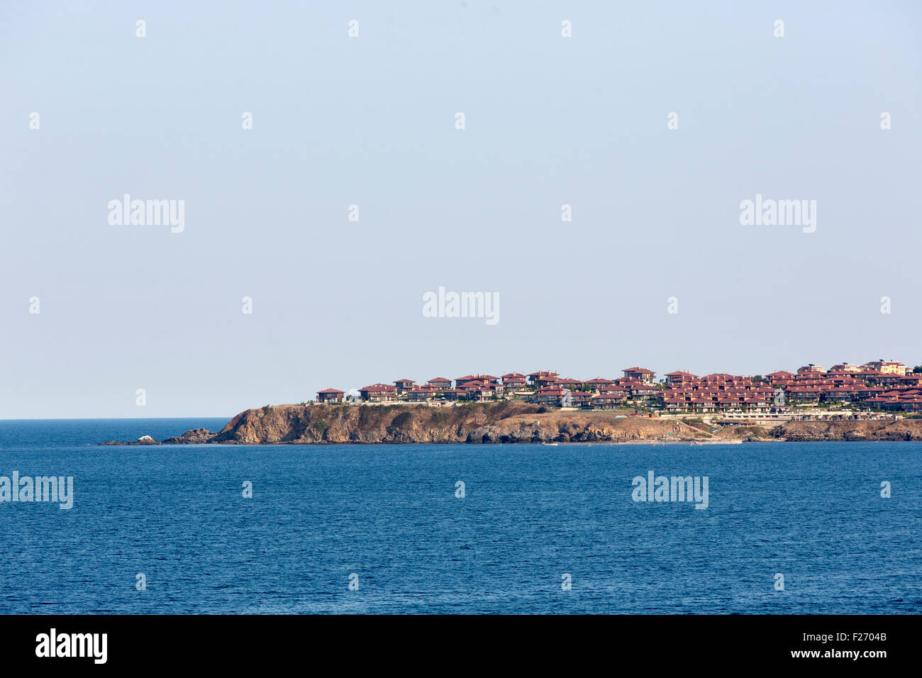 Le ville al mare nei pressi di Sozopol, Bulgaria Foto Stock