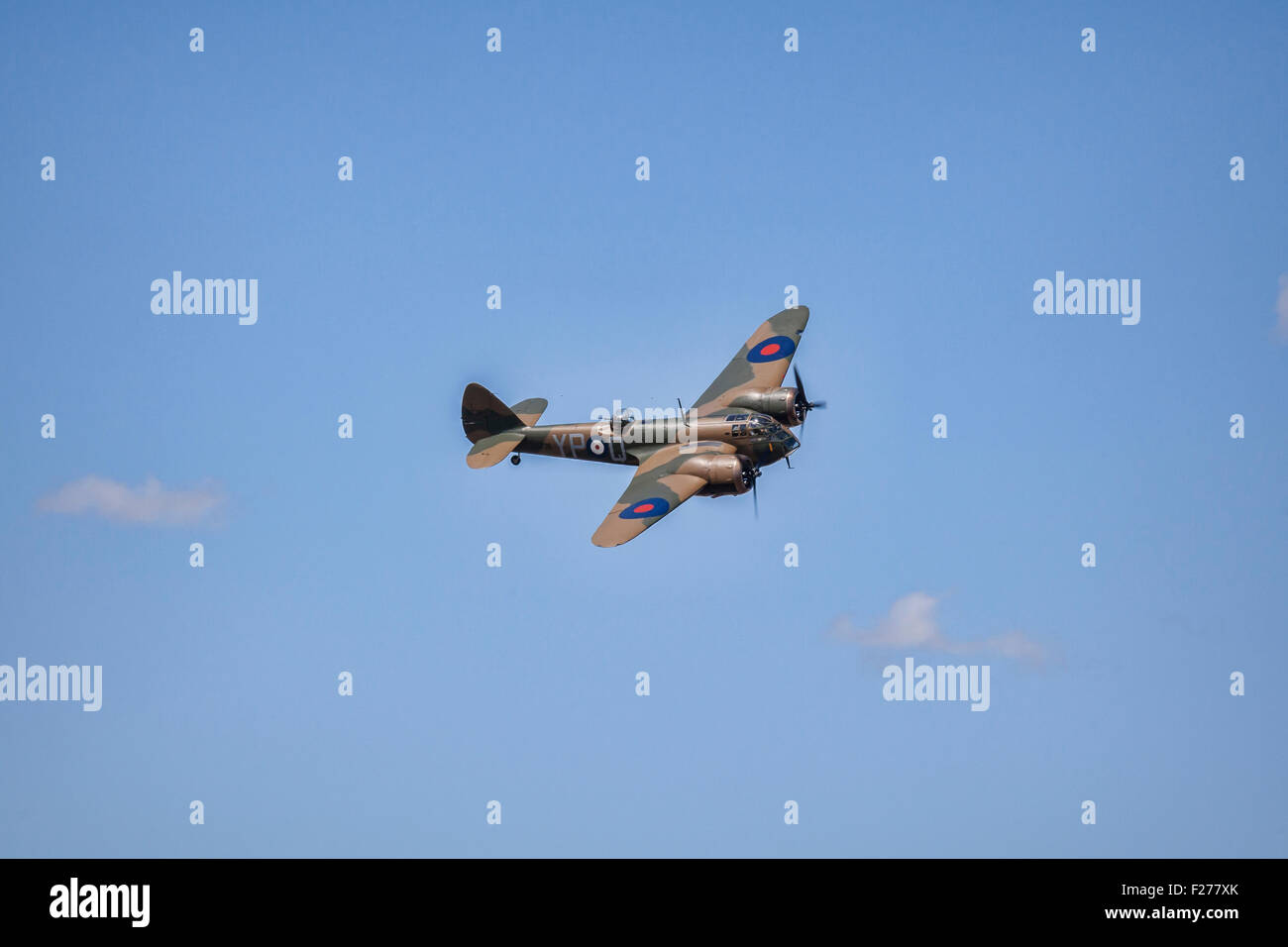 Bristol Blenheim se fighter aircraft essendo dimostrato al RIAT 2015, a Fairford, nel Gloucestershire. Foto Stock