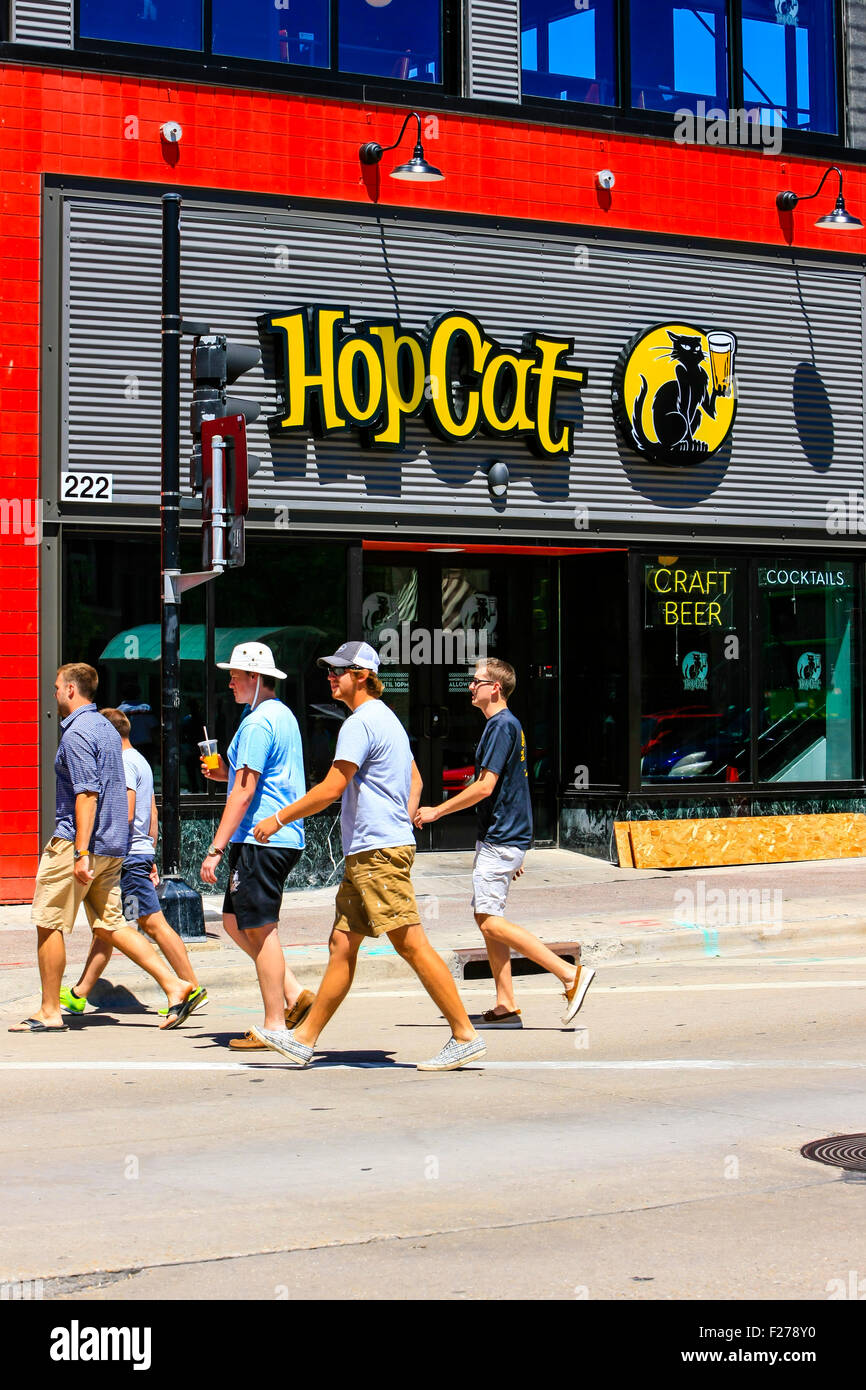 Hop Cat un ristorante fast food in Madison Wisconsin Foto Stock