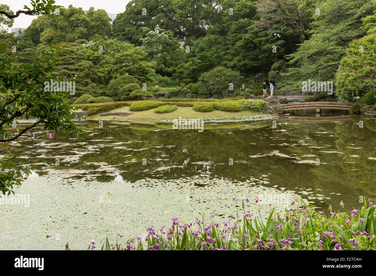 Giardino Ninomaru, i Giardini Est del Palazzo Imperiale, Tokyo, Giappone Foto Stock