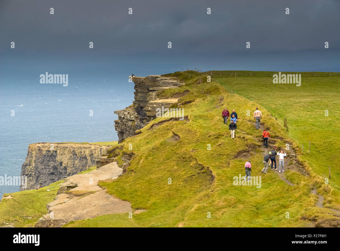 Scogliere di Moher in Irlanda Foto Stock