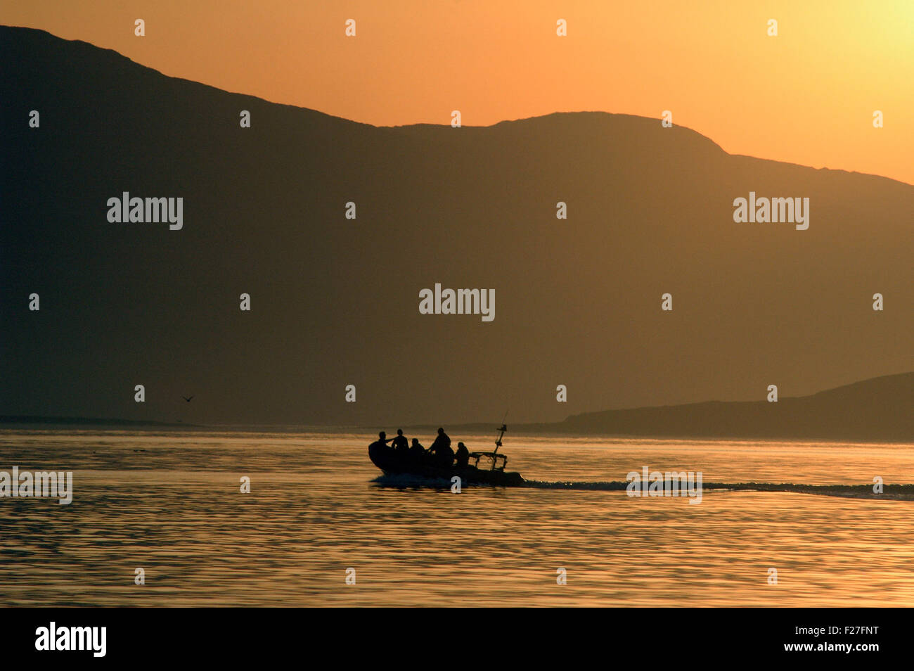 Firth of Lorn, Western Isles della Scozia Foto Stock