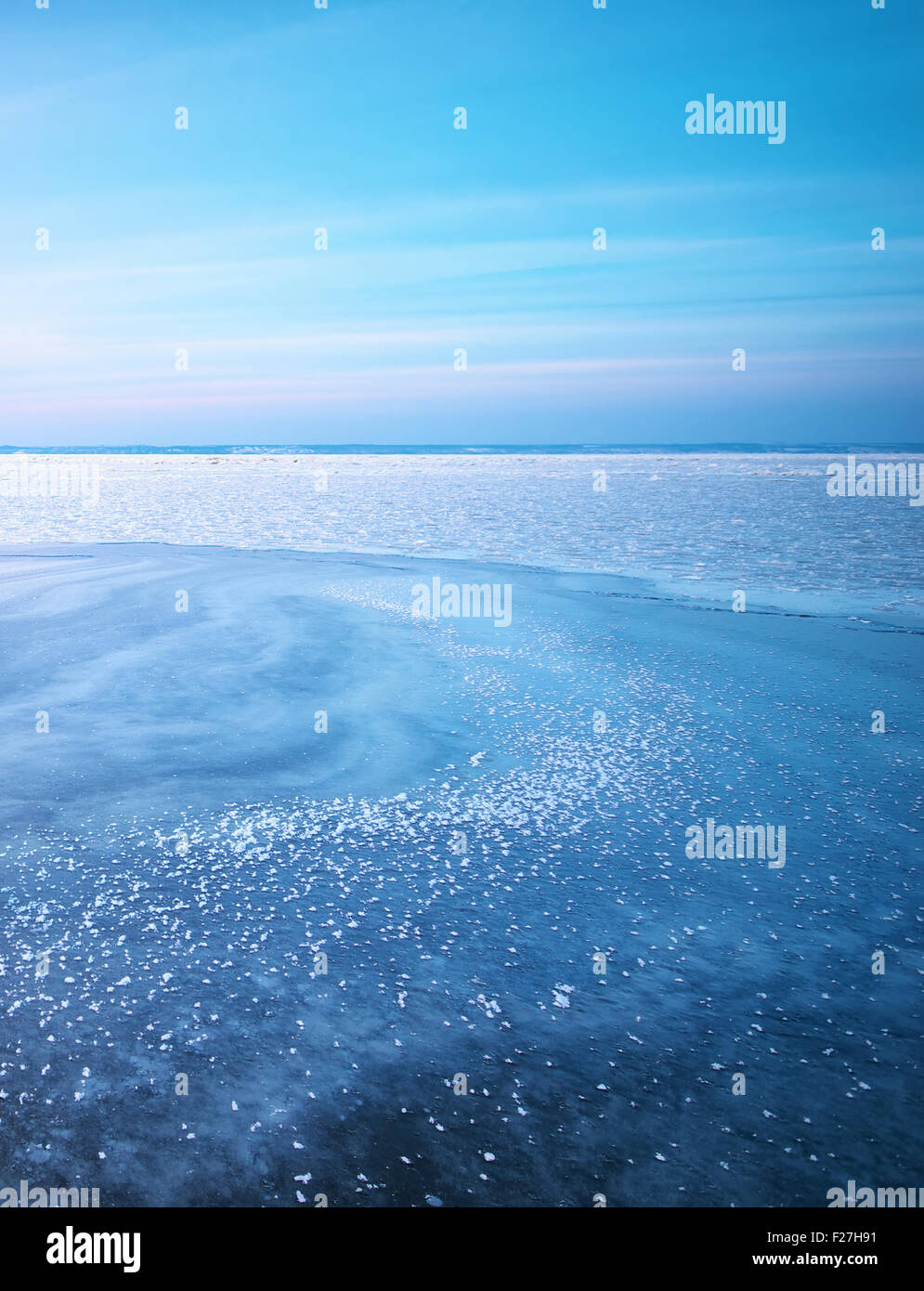 Paesaggio invernale. Composizione della natura. Foto Stock