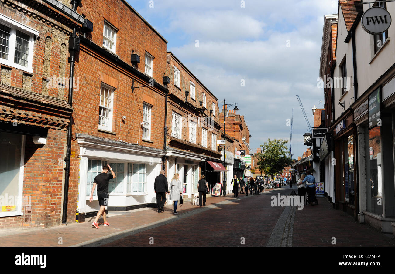 Godalming High Street Surrey UK Gran Bretagna Foto Stock