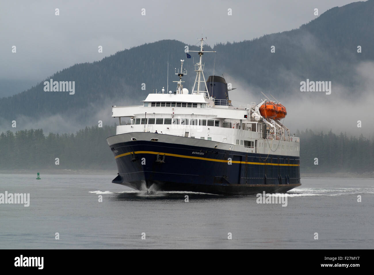 Il traghetto Matanuska, parte dell'Alaska Marine Highway System. Foto Stock