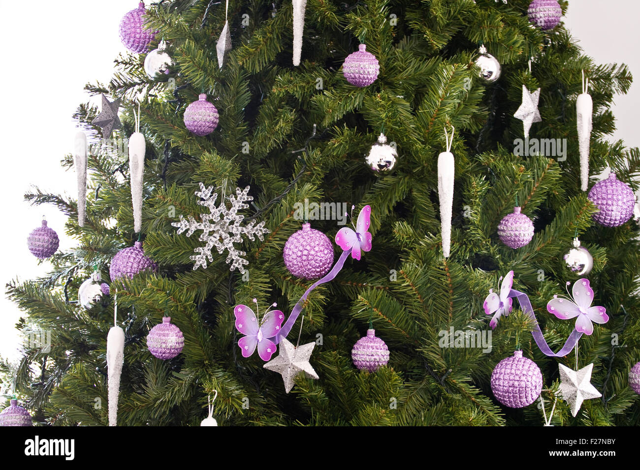 Foto di Nizza albero di Natale Foto Stock