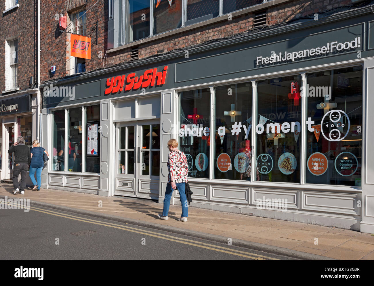 Yo! Sushi ristorante esterno York North Yorkshire Inghilterra Regno Unito GB Gran Bretagna Foto Stock