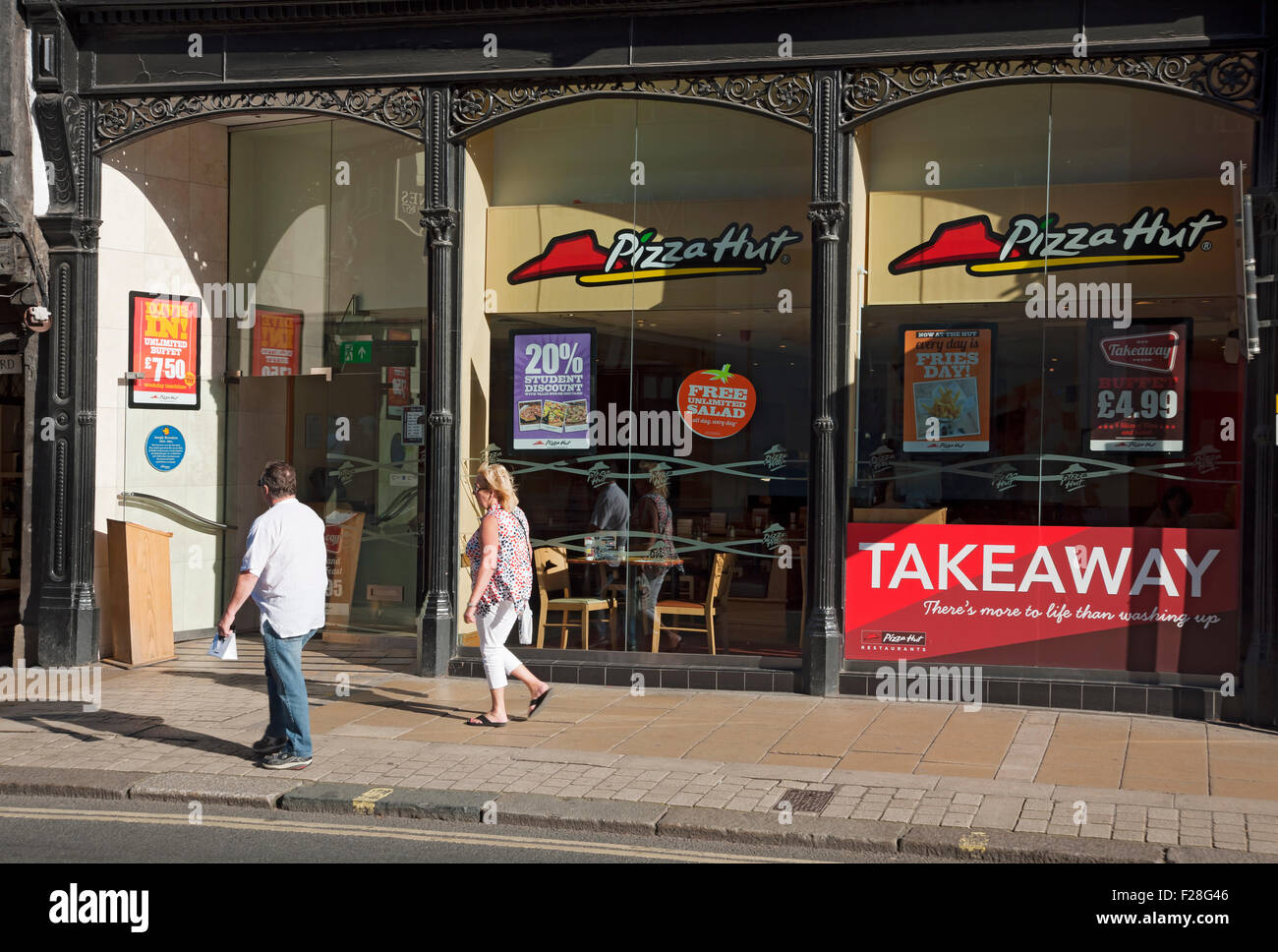 Pizza Hut ristorante esterno York North Yorkshire Inghilterra Regno Unito GB Gran Bretagna Foto Stock