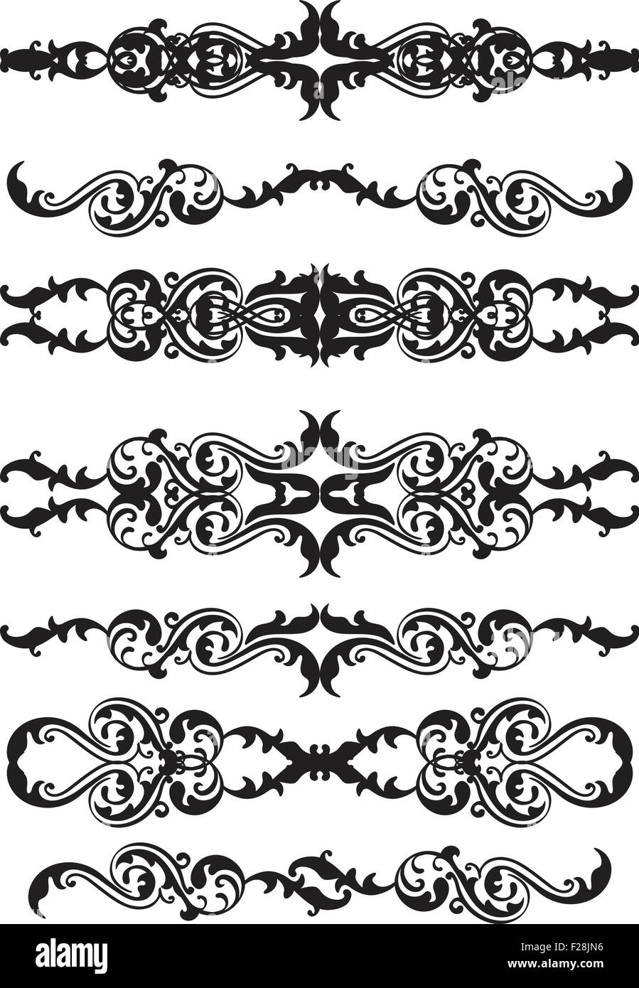 Dividere gli elementi impostati Illustrazione Vettoriale