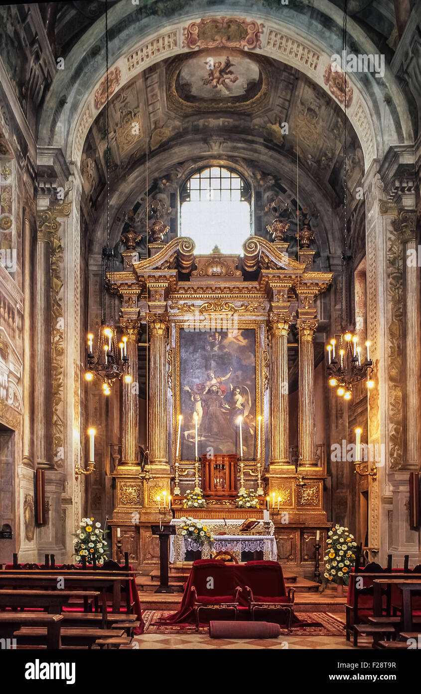 Italia Emilia Romagna Provincia di Modena Sassuolo chiesa di San Francesco in Rocca Foto Stock